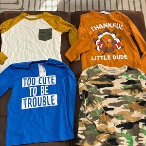 Toddler graphic long sleeve shirts (lot of 8)